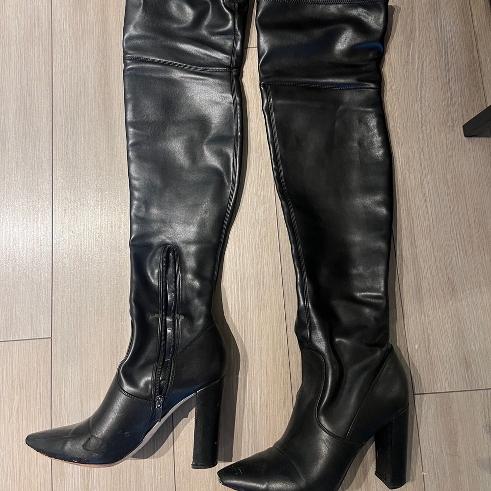 Marc Fisher Garalyn Pointed Toe Over the Knee Boot - Picture 6 of 9